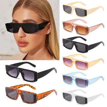 Плажни UV400 Лещи Дамски слънчеви Очила Нюанси Квадратни слънчеви очила Слънчеви Очила за Жени Правоъгълни Слънчеви Очила Vintage Слънчеви Очила