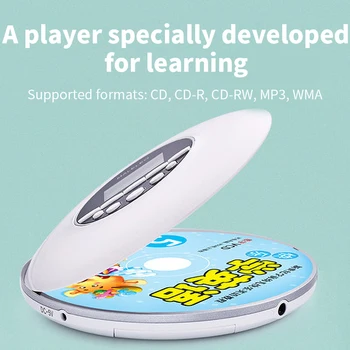 CD Walkman Smart Bluetooth Английски Повторение Плейър Пренатално Образователна Машина Преносима Главна Пътна Мобилна Технология Със Слушалки