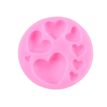 3D Любовта под Формата На Сърце Силиконова Форма на Шоколадовата Паста Мухъл Любовта 