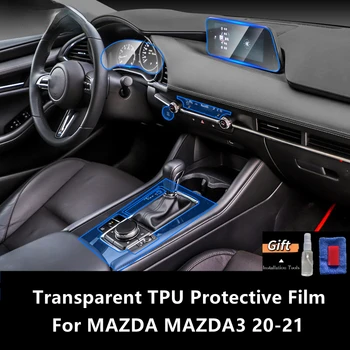 За MAZDA MAZDA3 20-21 Интериора на Автомобила, Централна Конзола Прозрачен Защитен Филм От TPU Срещу надраскване Ремонт на Филм Аксесоари За Ремонт