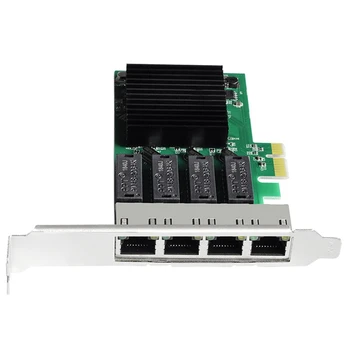 PCI-E 4-портов Гигабитная Мрежова карта PCI-E RTL8111H с чип 10/100/1000 Mbps Мрежов контролер за мрежов адаптер RJ-45