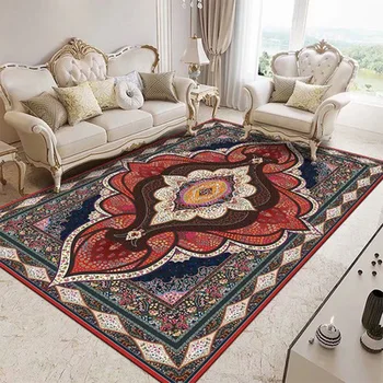 Европейският стил на дома хол килим Марокански спалня нощни пълен килим прост офис ретро подложка за пода