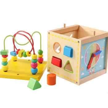 Дървени детски играчки Детски образователни играчки многофункционална играчка със съкровища