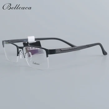 Bellcaca Мъжки Рамки За Очила, Компютърни Оптични Очила По Рецепта На Късогледство, Прозрачни Лещи, Рамки За Очила За Мъже, Очила 6606