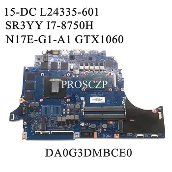 L24335-001 L24335-601 дънна Платка за HP OMEN 15-DC 15T-DC дънна Платка на лаптоп DA0G3DMBCE0 W/SR3YY I7-8750H Процесор GTX1060 6 GB Работна