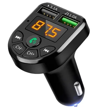 Автомобил-оформление на Автомобила Bluetooth Предавател USB Зарядно Устройство За Hyundai Solaris I30 Elantra Tucson I10 i20 i35 IX20 IX25 Santa Fe IX35