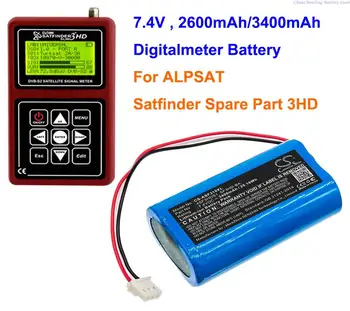 Cameron Sino 2600 mah/3400 mah Цифров Измервателен батерия 4SF3HDS1, SF3HD-БА за ALPSAT Satfinder Дубликат Част 3HD