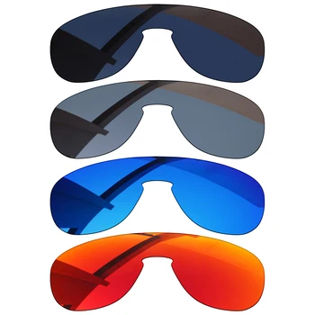 Bsymbo 4 бр. Черни и зимни небето-сиво и червено поляризирани сменяеми лещи за очила Oakley Trillbe OO9318