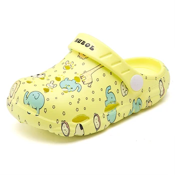 2021 Детски обувки с 3D принтом; летни чехли с жирафа за момчета; Детска плажна обувки; Градински обувки 23-34