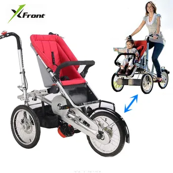 Напълно Нова велосипедна количка за мама и бебе, детска сгъваема трехколесная количка, Спортен Деформируемый транспорт под Наем