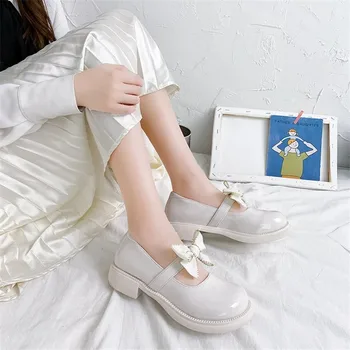 Мери Джейн/Меки обувки от Изкуствена кожа На среден ток в стил Лолита