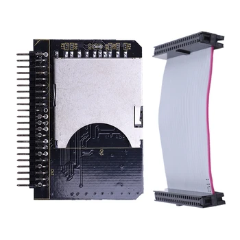 НОВОСТ -2 бр 44-пинов кабел-адаптер: 1 бр штекерный адаптер IDE за SD-карти и 1 бр 2-инчов 2,5-инчов кабел за твърд диск IDE