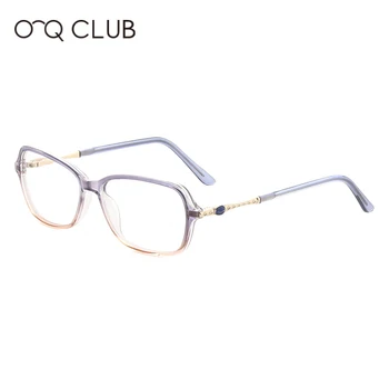 O-Q CLUB Маркови Дизайнерски Очила Нова Мода Късогледство Оптични Дамски Рамки За Очила Високо Качество Precsription Очила FT2151