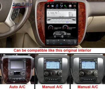 Авто радио Стерео приемник Tesla Android 11 за GMC Yukon/Chevrolet Tahoe въз основа на 2007-2012 Вертикален Екран Видео Мултимедиен MP3 плейър
