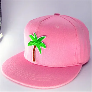 Бейзболна шапка с бродерия на тропическо дърво, хип-хоп шапка, Регулируеми Шапки за мъже и жени 318