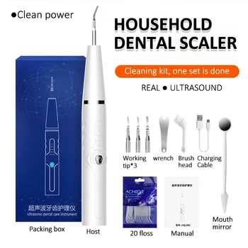 Зъбният Камък Домакински Стоматологичен Скалер Електрически Led Лампа За Почистване На Зъбите Грижа За Зъбите На Миене На Зъбите Красотата На Зъболекарски Инструмент