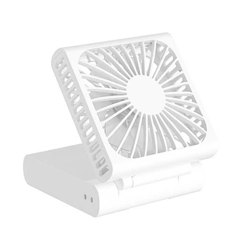 Преносим 2 In1 Мини-Fan Folding на Шийката на Вентилатор USB богат на функции Зареждане Съкровище Телефонна Поставка Окачен Мини Вентилатор