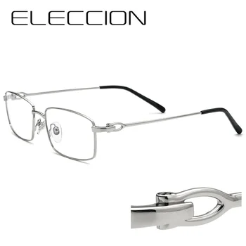 ELECCION Марка 2021 Реколта Пълна Дограма Квадратни Рамки За Очила от Късогледство за Мъже Предписани Очила, Оптични Рамки за Очила
