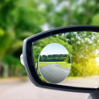 2 елемента Автомобилно Огледало Слепи Зони Регулируем Странично Широкоугольное Огледало за Обратно виждане Малко Бескаркас Увеличение на Кръгло Огледало Авто Огледала за Обратно виждане за Доставка