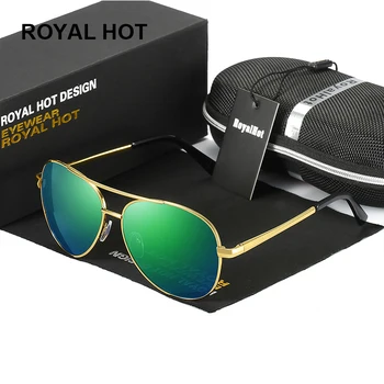 Royal горещ класически Ретро метална сплав Поляризирани слънчеви очила с uv400 ежедневни очила очила