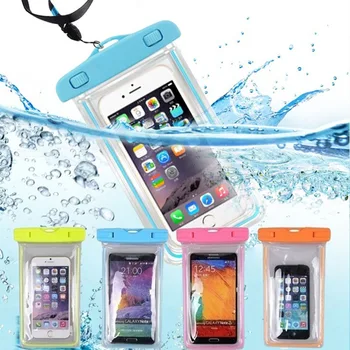 Универсален Прозрачен Мобилен Телефон Суха Калъф от Водоустойчив PVC Мобилен Телефон Чанта за Плуване, Гмуркане Водни Видове Спорт на Калъф За Телефон Чанта Безплатна доставка