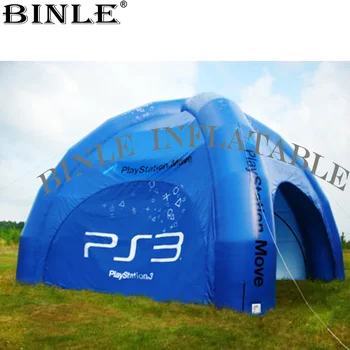 Палатка паяк подслон на въздуха зимата раздувной за събития разположен на лагер на открито раздувная станция игра с пълна капак за продажба